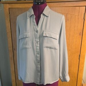 107 AlexanderJordanWomen's Classic Button-Up HILO Shirt Slate Green